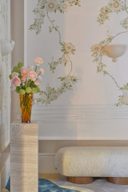 Zelda White Travertine Plinth