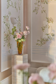 Zelda White Travertine Plinth