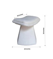 Denmark Boucle Pouf In White Colour
