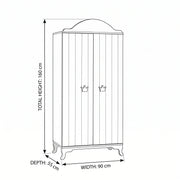 Elanzy Kids Wardrobe with 2 Doors