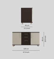 Embassy Zoro Storage Unit In African Oak Finish