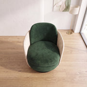 Emerly Green & Cream Modern Manicure Chair