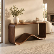 Emmowavy Wooden Console Table