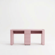 Esmiro Pink Manicure Table with Storage