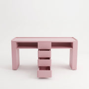 Esmiro Pink Manicure Table with Storage