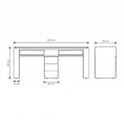 Esmiro Pink Manicure Table with Storage