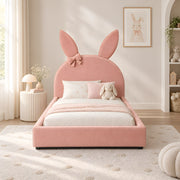 Fiocco Pink Bunny Kids Single Bed