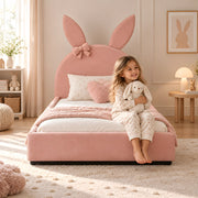 Fiocco Pink Bunny Kids Single Bed