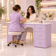 Floota Premium Manicure Table with Rounded Corners