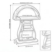 Fungo Mushroom Kids Bookcase