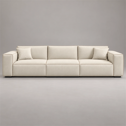 Gimekana Beige 3 Seater Sofa