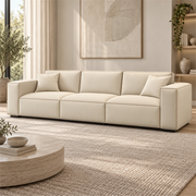 Gimekana Beige 3 Seater Sofa