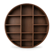 Girovy Round Wooden Bookshelf
