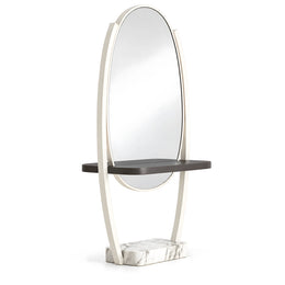 Givoria White Salon Mirror Stand