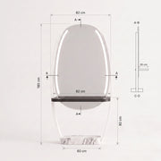 Givoria White Salon Mirror Stand