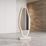 Glasandy White LED Salon Mirror Stand