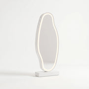 Glasandy White LED Salon Mirror Stand