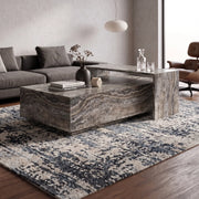 Vero Graphite Travertine Coffee Table