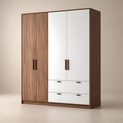 Haglona 4 Door Wooden Wardrobe