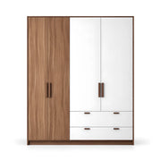 Haglona 4 Door Wooden Wardrobe