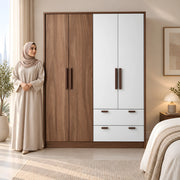 Haglona 4 Door Wooden Wardrobe
