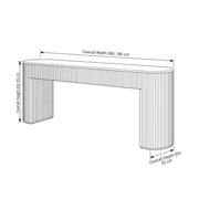 Hamiltola Black Console Table