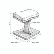 Hangari Maroon Pedicure Footrest