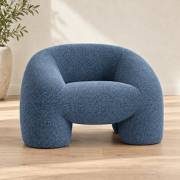 Hankeyo Blue Upholstered Accent Chair