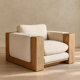 Hantilano Beige Accent Chair