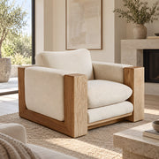 Hantilano Beige Accent Chair