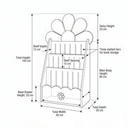 Helisy Kids Bookcase
