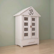 Ishvara Premium White Pooja Mandir with Bell