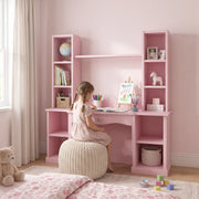 Ivinty Kids Study Desk with Storage Shelves & Drawer