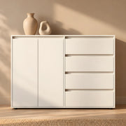 Jeemolina White 2 Door Storage Cabinet