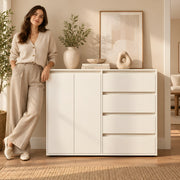 Jeemolina White 2 Door Storage Cabinet