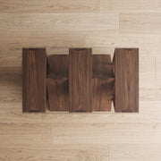 Jointora Modern Wooden Glass Top Coffee Table