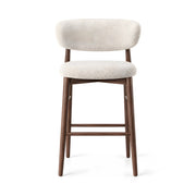 Kapsino Upholstered Bar Stool with Wooden Frame