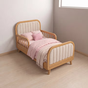 Kersho Oak Kids Toddler Bed with Safety Rails