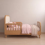 Kersho Oak Kids Toddler Bed with Safety Rails
