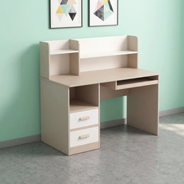 Kutisy Kids Study Desk with Storage Shelves & Drawers