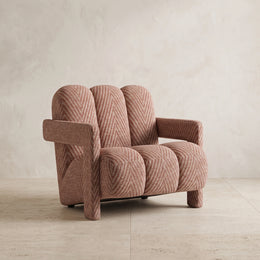 Lampy Brown Patterned Pedicure Chair