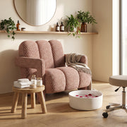 Lampy Brown Patterned Pedicure Chair