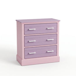 Alternate view of Laviar Kids Chest of Drawers, showing 3 spacious drawers and sturdy handles in a balanced home interior.