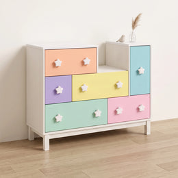 Lavinsh Kids Chest of Drawers with Star Handles