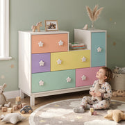 Lavinsh Kids Chest of Drawers with Star Handles