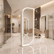 Leafaly White Salon Mirror Stand