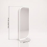 Leafaly White Salon Mirror Stand
