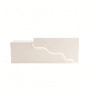 Lexmino White Modern Salon Reception Desk