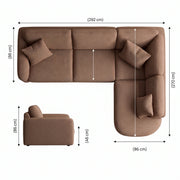 Linavo Modern 5 Seater Sofa