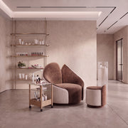 Linoria Brown & Cream Manicure Chair